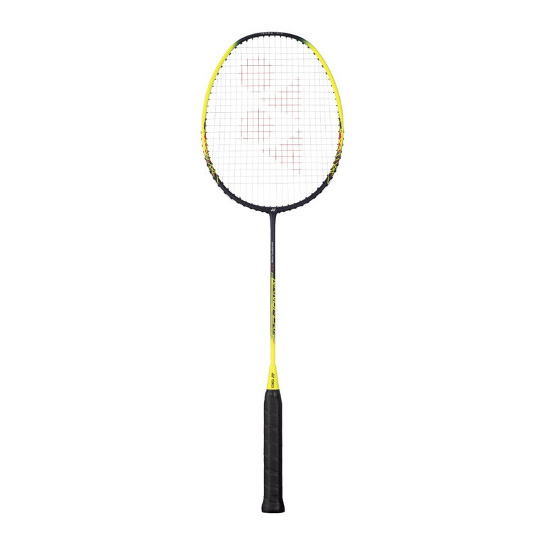 Yonex Badmintonschläger Nanoflare TX (grifflastig, mittel) 2024 schwarz/gelb - besaitet -